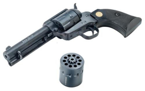 Chiappa 1873 SAA Medium Frame 22 LR And 22 WMR 10 Shot, 4.75" Blued Steel Barrel, Blued Steel Frame, Blued Cylinder, Black Polymer Grip, Exposed Hammer