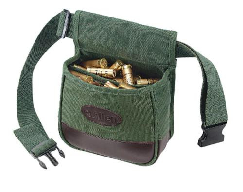 Allen Double Compartment Canvas Shooter's Bag, Belt Green