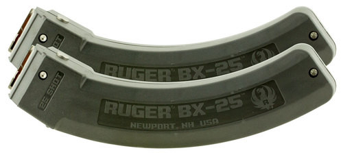Ruger 10/22 Magazine Value 2 Pack BX-25, 2 Mags 25rd Each, Also SR-22/Charger/American and 77/22