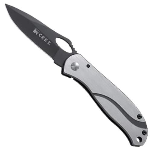 CRKT Pazoda Folding Knife, 2.63" 8Cr13MoV Drop Point Blade, Titanium Nitride Stainless Handle
