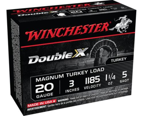 Winchester Supreme Double X Turkey 20 Ga, 3", 1-1/4oz, 5 Shot, 10rd/Box