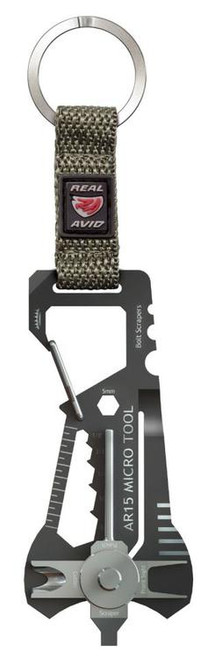 Real Avid AR-15 Micro Tool Black & Gray Stainless Steel 