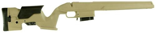 Archangel Precision Stock Desert Tan Synthetic Fixed with Adjustable Cheek Riser for Weatherby Vanguard; Howa 1500