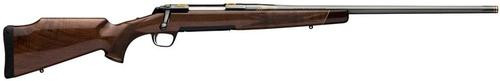 Browning X-Bolt Medallion Safari Bolt 300 H&H Mag 24" Barrel, Black Walnut Stock Blued Open Sights, 3rd