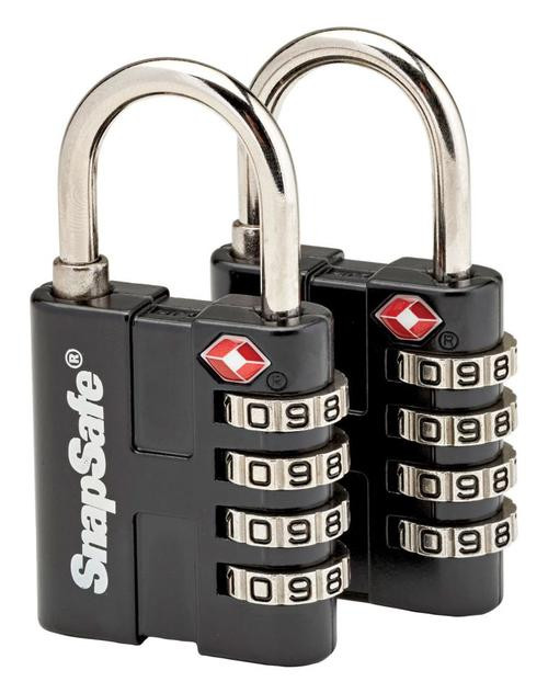 Snap Safe TSA Padlocks Combination Lock Black