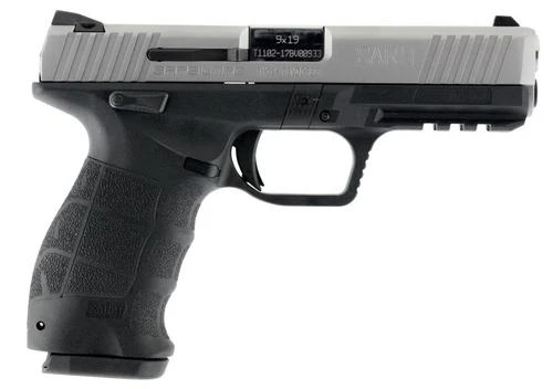 SAR USA SAR9 9mm, 4.5" Barrel, 17rd, Stainless Steel Slide, Black Polymer Frame