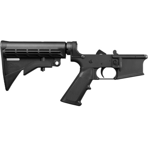Anderson Complete AR-15 Lower Receiver .223/5.56X45mm, Black, Mil Spec, Includes All Lower Parts And A 6 Position Butt-Stock, Fully Assembled Ready For Upper