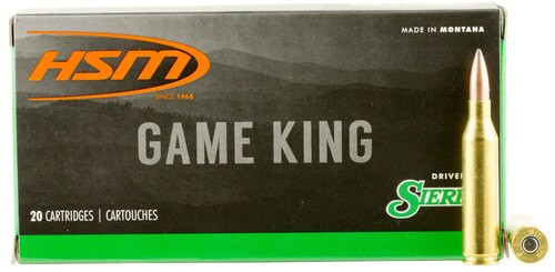 HSM Game King 243 Winchester 100gr, SBT, 20rd Box