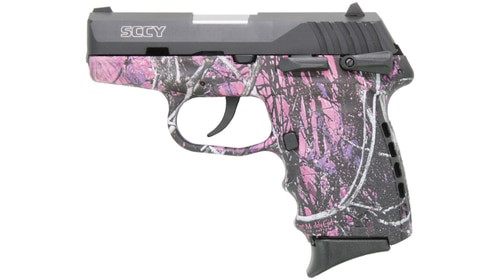 SCCY CPX-1, 9mm, 3" Barrel, 10rd, Muddy Girl Polymer Grip, SS Slide Safety