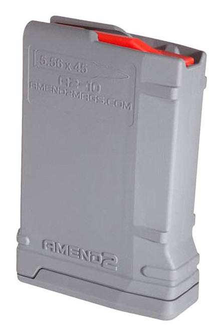 Amend2 MOD-2 10rd 223 Rem/5.56x45mm NATO Compatible  AR-15/M16/M4 Gray Polymer