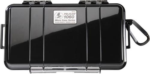 Pelican 1060 Micro Case 8x4x2" Watertight Black/Clear