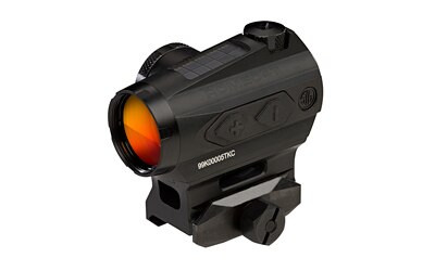 Sig Sauer Romeo4T RED DOT Sight, Ballistic Circle Dot, Solar, 0.5 MOA Adj, Side Battery, HEX Bolt Mount, Spacer, Flat Dark Earth