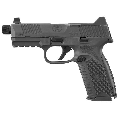 FN 509 Tactical Double 9mm, 4.5" Barrel, Black Grip/Frame/Slide, 17rd