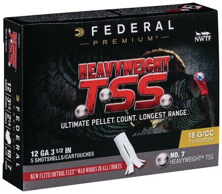 Federal Heavyweight TSS 12 Ga, 3.5", 2-1/4oz, 7 Shot, 5rd Box