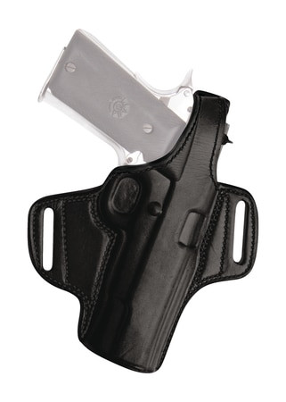 Tagua Thumb Break Leather Belt, Right Hand, Fits Bersa .380, Black