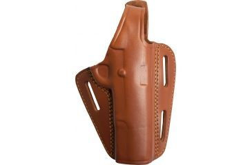 Gould & Goodrich Three Slot Pancake Holster, Right Hand, Chestnut Brown