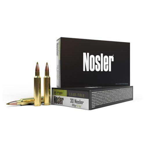 NOSLER E-Tip, 30 Nosler, 180gr, Expansion Tip, 20rd Box