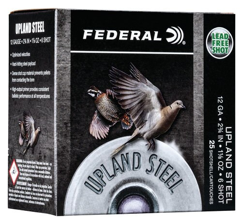 Federal Upland Steel 12 Ga, 2.75", 1 1/8oz, Steel, 25rd Box