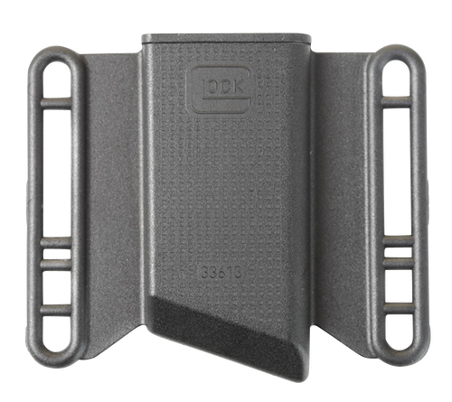Glock Mag Pouch Outside Waistband Black Polymer, Belt Slide Mount Up To 2.25" Wide, Fits Glock 43 mags Only