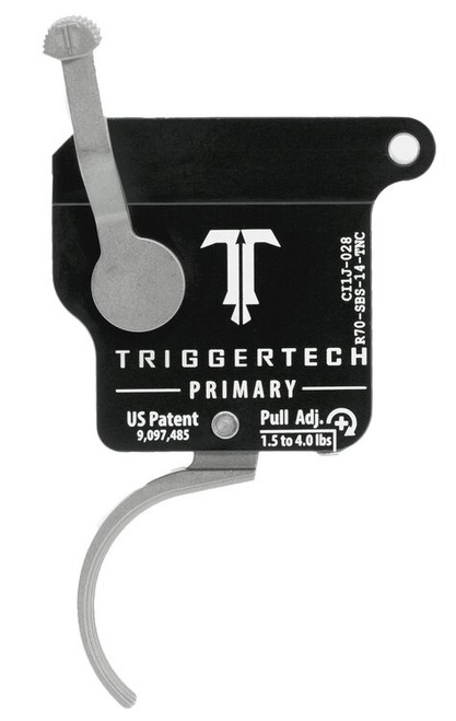 TriggerTech Primary without Bolt Release Remington 700 Single-Stage Traditional Curved 1.50-4.00 lbs