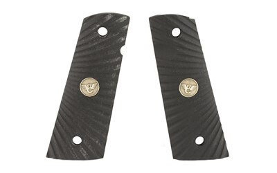 Wilson Combat Grips, Full-Size, Black G10, Starburst Pattern, Flat Bottom