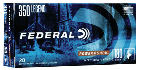 Federal PowerShok, 350 Legend, 180gr, Soft Point, 20rd Box