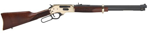 Henry Side Gate Lever 35 Remington, 20" Barrel, American Walnut Stock, Brass Receiver, Blued Barrel, 5rd