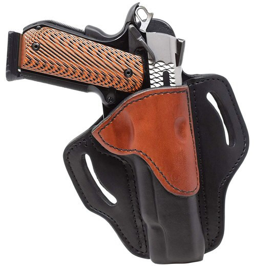 1791 Belt Holster 1, Right Hand, Black/Brown Leather, Fits 1911 4" & 5"
