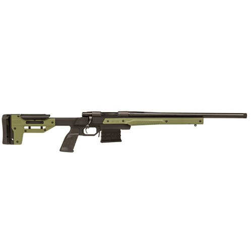 Howa Oryx Chassis Rifle 308 Win, Oryx Chassis, AICS MAG 26 #6 Threaded 5/8"X24 1-10", Green, 10rd