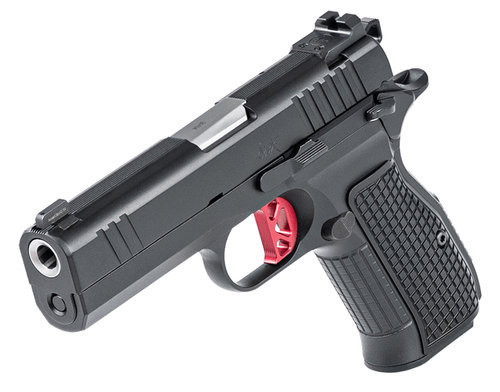 Dan Wesson DWX Compact, SAO, Compact, 9mm, 4" Barrel, Aluminum Frame, Anodized Finish, Black, Aluminum Grips, Ambidextrous Safety, Front Night Sight Blacked Out Rear Sights, No Rail, 15rd, 1 Magazine