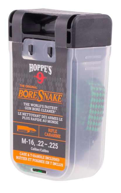 Hoppes BoreSnake Bore Cleaner, For .223 Caliber/5.56mm Rifles, Clam Pack