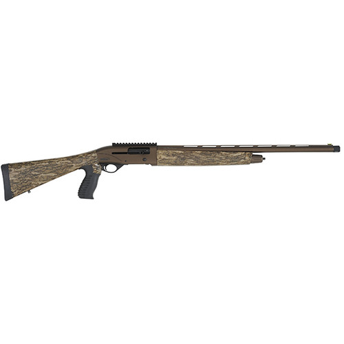 TriStar, Viper G2 12 Ga 3", 24" Barrel, Bronze Color Receiver, Camo Pistol Grip Stock, Right Hand, Fiber Optic Bead and Optic Rail, Improved Cylinder/Modified/Full/Turkey Chokes, 5Rd