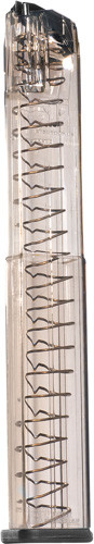 Elite Tactical Magazine Glock 17-19-26-34-45 9mm, Clear, 40rd