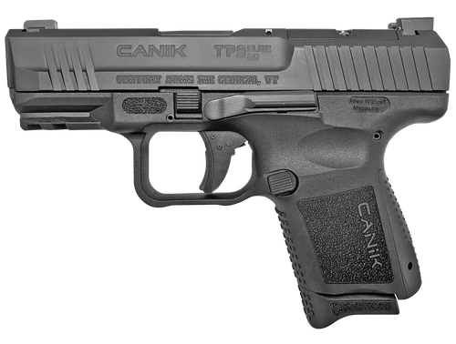 Canik TP9 Elite SC Blackout Edition 9mm, 3.6" Barrel, Polymer, Black, Optic Ready Micro Red-Dot Base, Holster, Back Straps, 1x12rd, 1x15rd