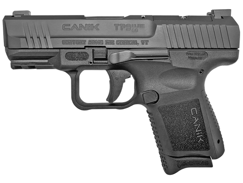 Canik TP9 Elite SC Blackout Edition 9mm, 3.6" Barrel, Polymer, Black, Optic Ready Micro Red-Dot Base, Holster, Back Straps, 1x12rd, 1x15rd