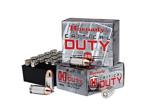 Hornady Critical Duty 45 ACP 220gr, Flexlock, Brass Case, 20rd Box