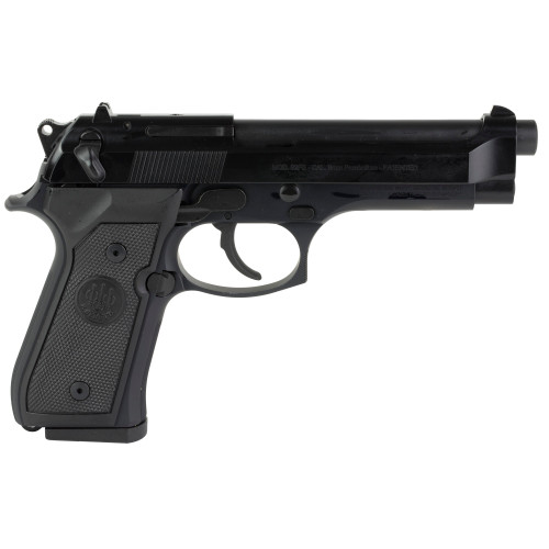 Beretta 92FS Full Size Frame 9mm 15+1 4.90" Bruniton Barrel, Serrated Steel Slide, Frame w/Beavertail, Ambidextrous USA Made