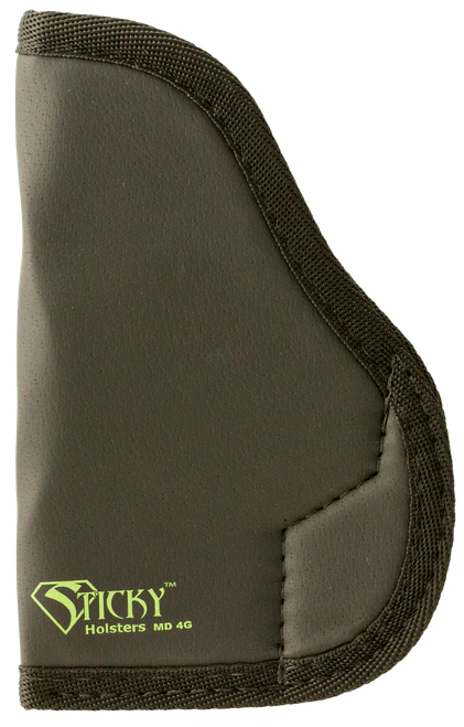 Sticky Holsters LG-3 Fits Glocks up to 4.75" CZ75/Glock 17 Latex Free Synthetic Rubber Black Green Logo