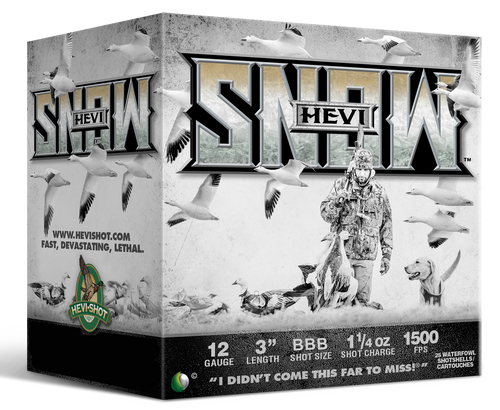HEVI-Shot Hevi-Snow 12 Ga 3", 1-1/4oz, BBB Shot, 25rd Box