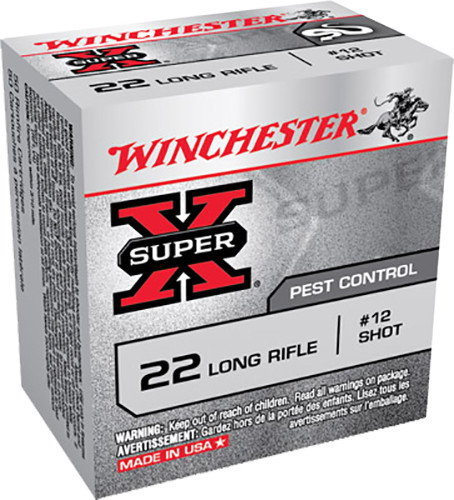 Winchester Super-X 22LR 40gr, #12 Shot, 50rd Box