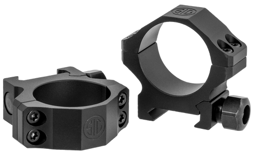 Sig Sauer Alpha1 Tactical 30mm Ring Set, Low Aluminum, Black Matte