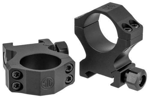 Sig Sauer Alpha1 Tactical 30mm Ring Set, Extra High Aluminum, Black Matte