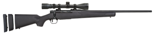 Mossberg Patriot Youth 350 Legend, 22" Barrel, 3-9x40mm Scope, Black, Fixed Adj LOP Stock, Blued, Youth/Compact Hand, 4rd