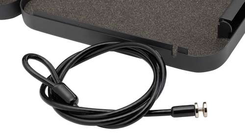 SnapSafe Lock Box Cable 4 ft. Stainless Steel Black