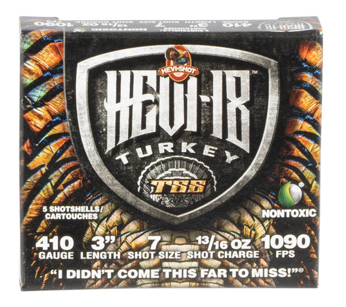 Hevishot Hevi-18 Turkey TSS 410 Ga, 3", 13/16oz, 7 Shot, 5rd Box