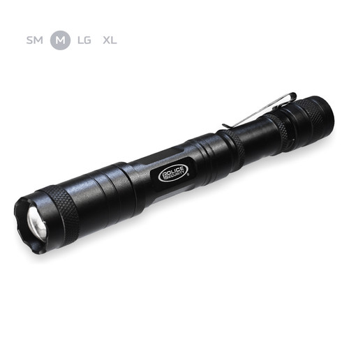Police Security Sleuth 2 0 Black Tactical Flashlight  6   300 Lumens  2 AA Batteries Included