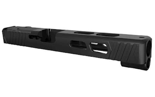 Rival Arms Match Grade Upgrade Slide For Glock 34 Gen 3, RMR or Other Optics Cut Ready, Front and Rear Serrations, Satin Black Quench-Polish-Quench (QPQ) Finish