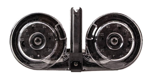 KCI AR-15 Gen2 .223/5.56 Drum Magazine, Black/Clear, 100rd