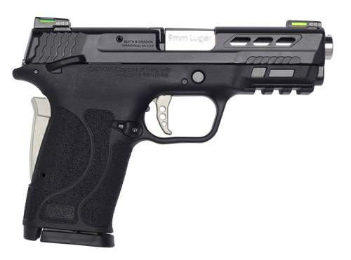 Smith & Wesson Performance Center Shield EZ, 9mm, 3.8" Ported Barrel, Hi-Viz Litewave H3 Tritium/Lightpipe Sights