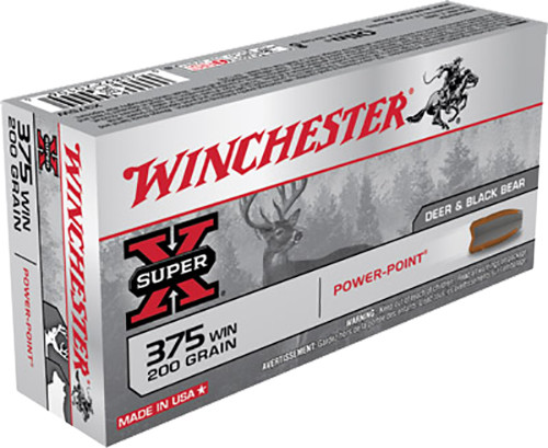 Winchester Super-X 375 Winchester 200gr, Power-Point, 20rd Box